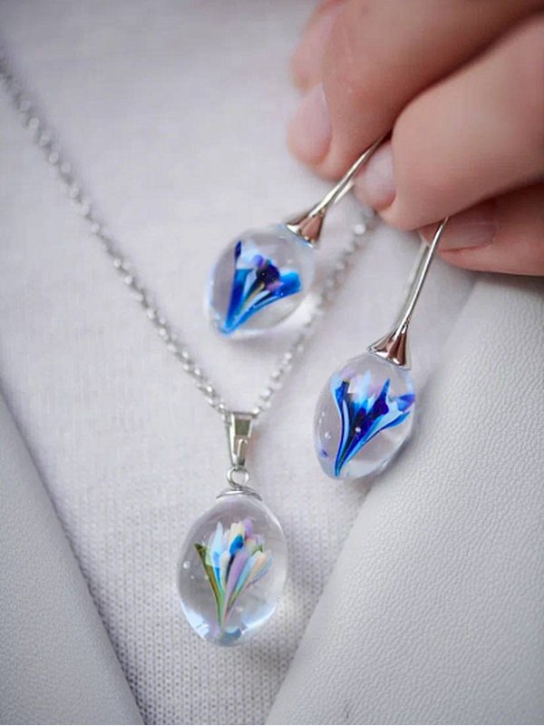 Серьги «Королевская лилия»