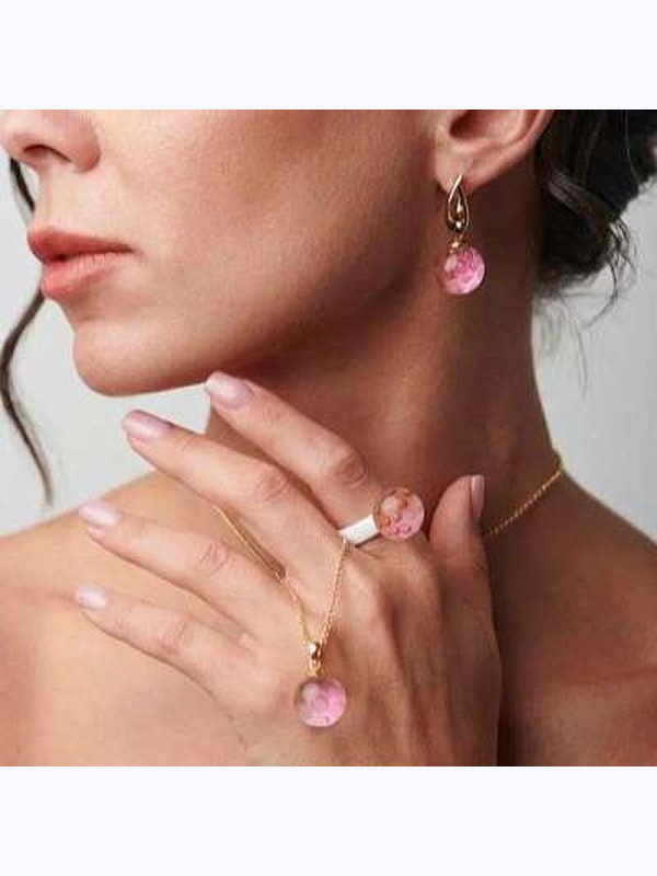 Серьги «Коралловые анемоны»