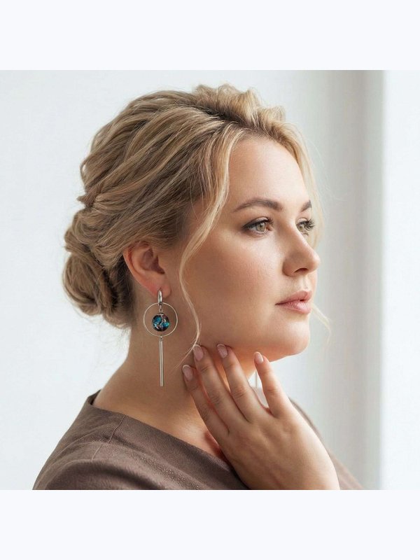 Серьги «Пламенный лед»