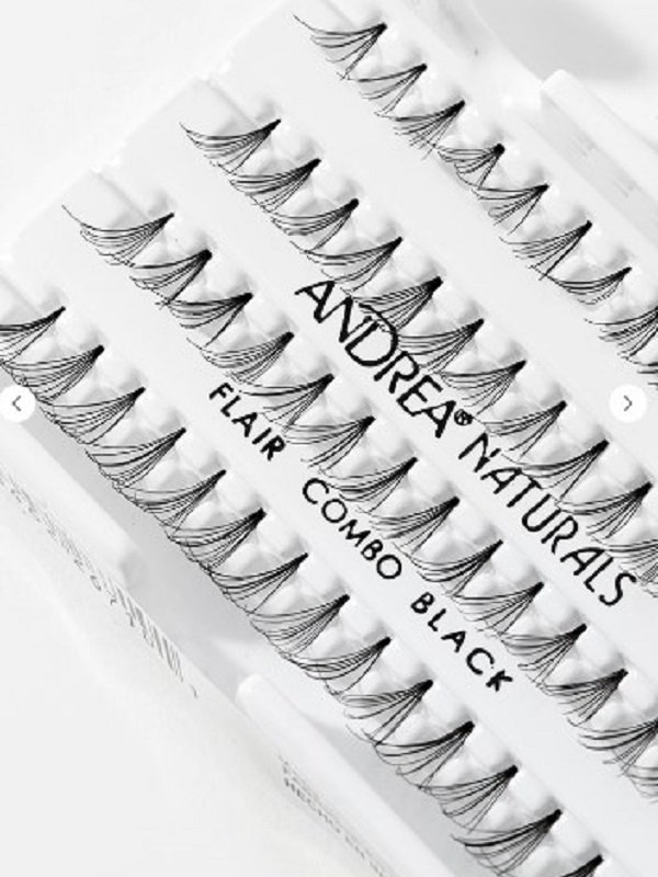 Andrea Perma Lash Naturals Natural Combo Пучки ресниц безузелковые комбинированные черные, шт