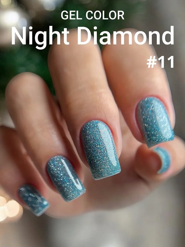 TIES Гель-лак Night Diamond светоотражающий 11 10 мл, шт