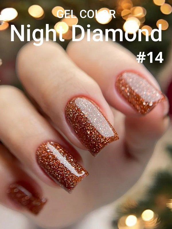 TIES Гель-лак Night Diamond светоотражающий 14 10 мл, шт
