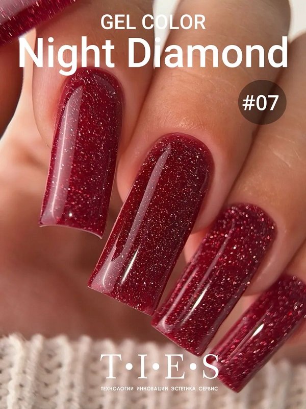 TIES Гель-лак Night Diamond светоотражающий 07 10 мл, шт