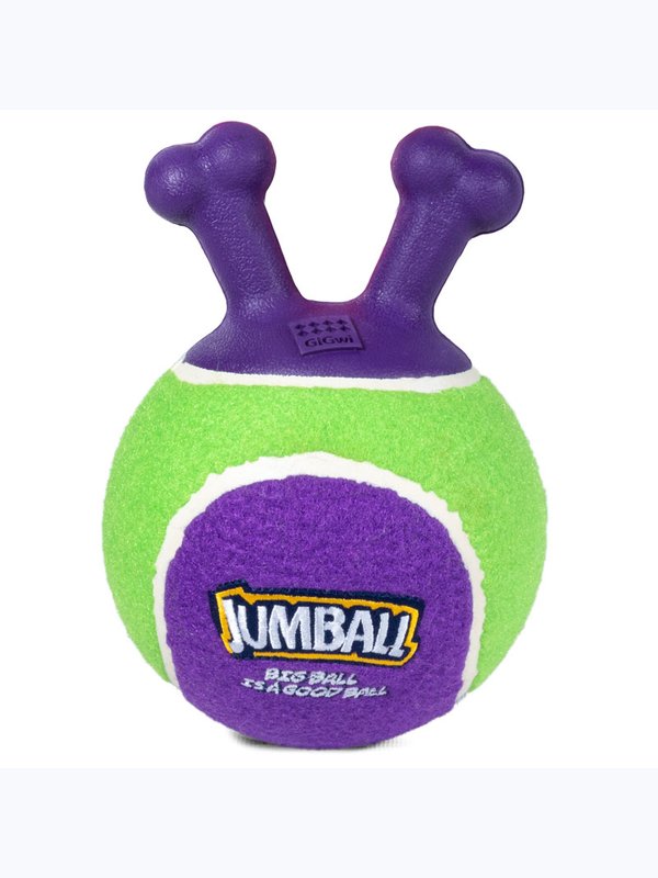 75363 Игрушка для собак Мяч теннисный c ручками зеленый 18см, серия JUMBALL