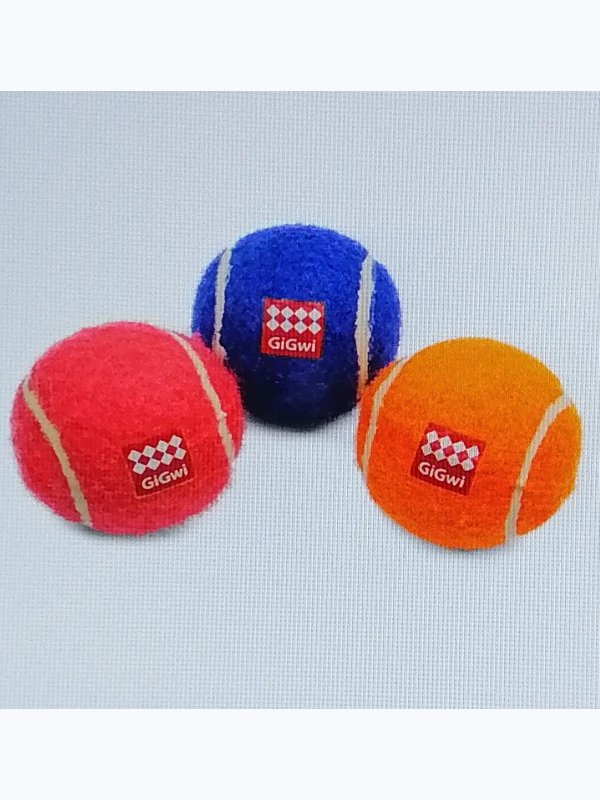 75011 Игрушка для собак Три мяча с пищалкой маленькие 4,8см, серия CATCH & FETCH