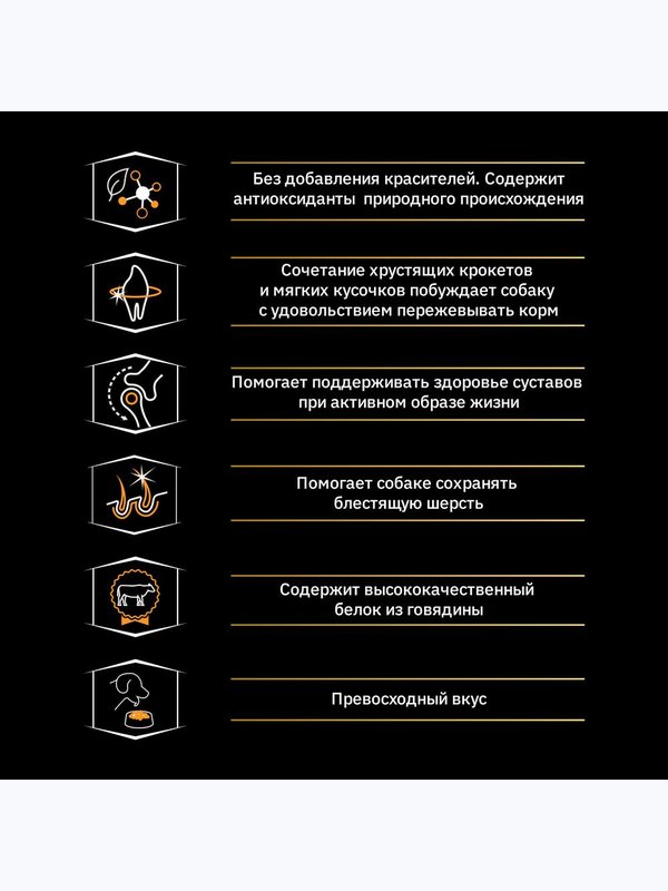 Сухой корм Pro Plan Duo Delice для взрослых собак средних и крупных пород, с говядиной