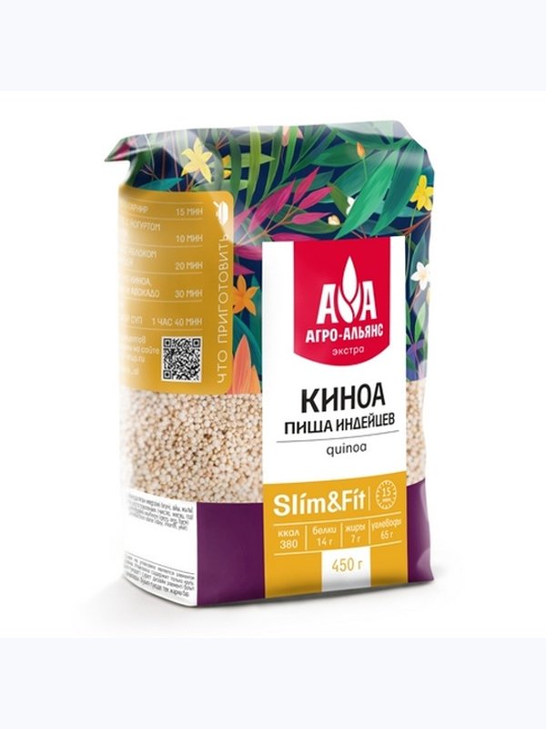 Киноа "Агро-Альянс Экстра" 450 гр. 1/8