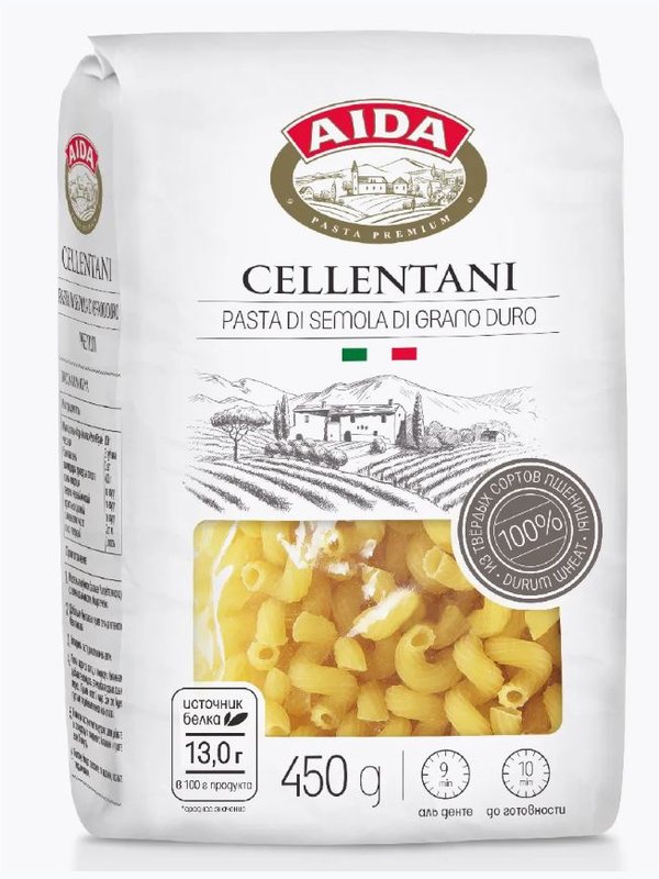 Рожок витой/Cellentani AIDA 450 гр 1/20