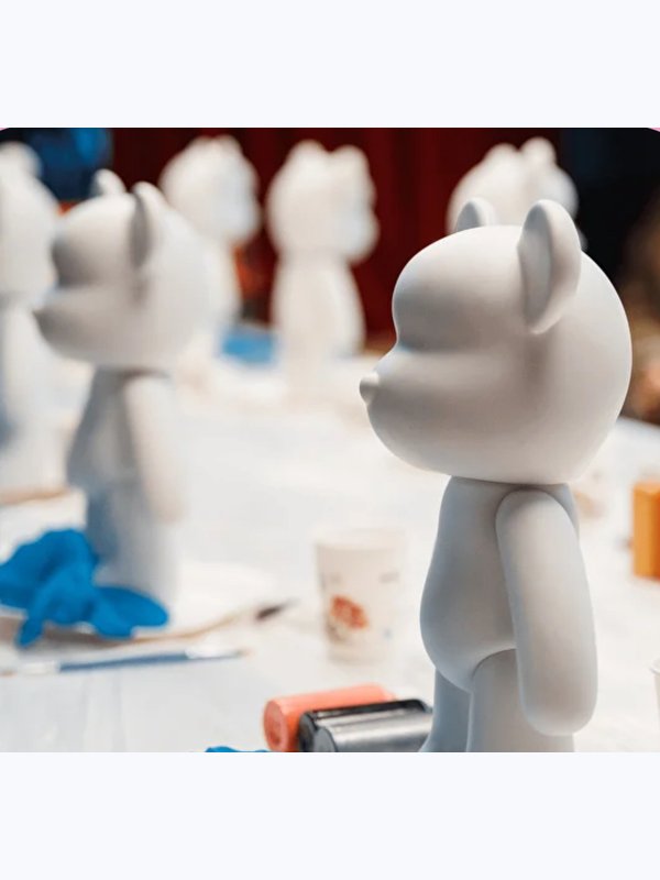 Флюид арт мишка Bearbrick