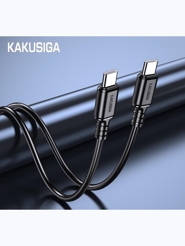 Кабель Kakusiga KSC-982 Type-C / Type-C 3А 60W черный 1 м