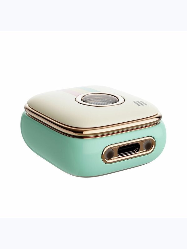 Беспроводные наушники TWS Rock Retro Style Camera бирюзовые