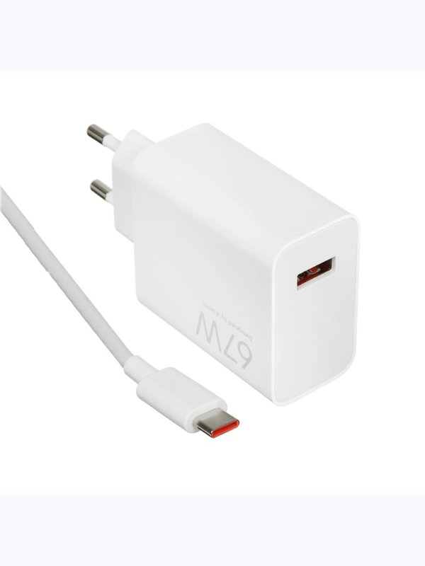 Зарядное устройство Xiaomi HyperCharge Combo PD67W 3А с Type-C белое