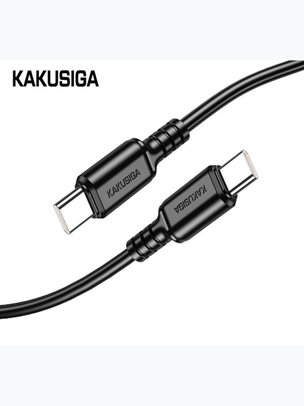 Кабель Kakusiga KSC-982 Type-C / Type-C 3А 60W черный 1 м
