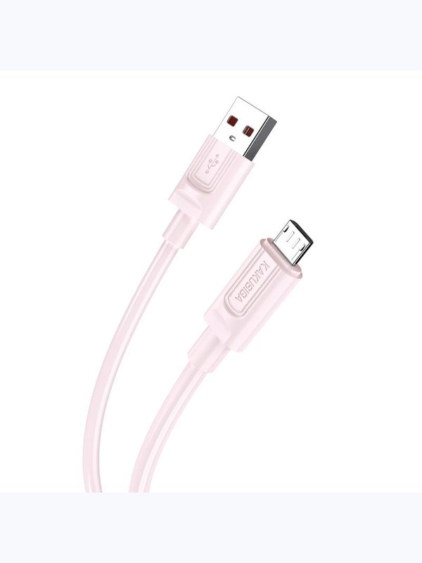 Кабель Kakusiga KSC-963 Micro USB 3A силиконовый розовый 1 м
