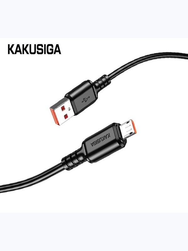 Кабель Kakusiga KSC-982 Micro USB 3A черный 1 м
