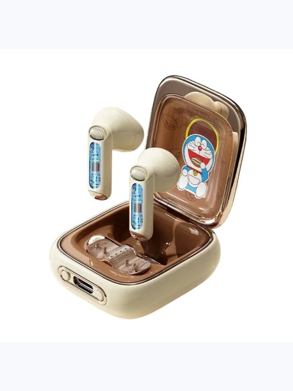 Беспроводные наушники TWS Rock Retro Style Dorayaki бежевые