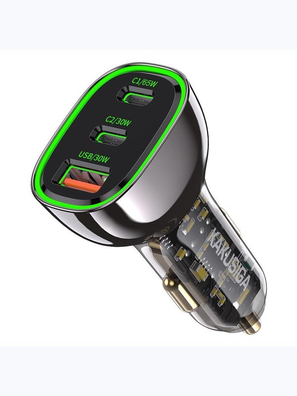 Автомобильная зарядка Kakusiga KSC-1056 PD95W+QC3.0 3А черное