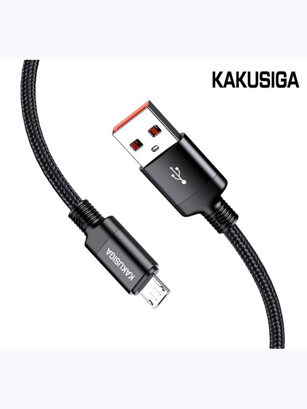 Кабель Kakusiga KSC-970 Micro USB 3A черный 1 м