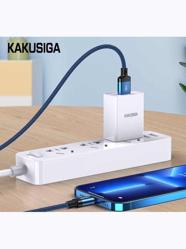 Кабель Kakusiga KSC-970 Lightning 3A синий 1 м