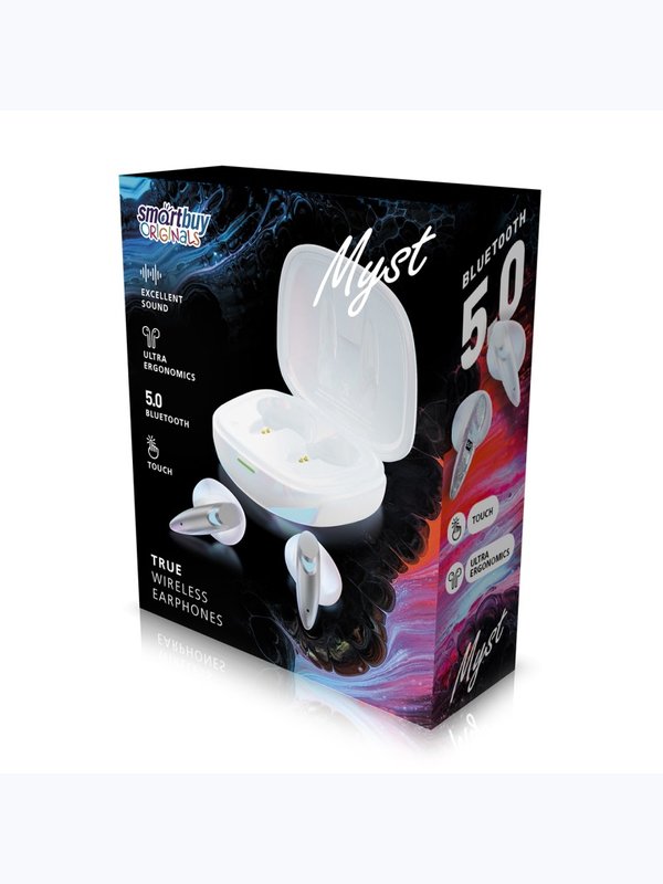 Беспроводные наушники TWS SmartBuy Myst белые