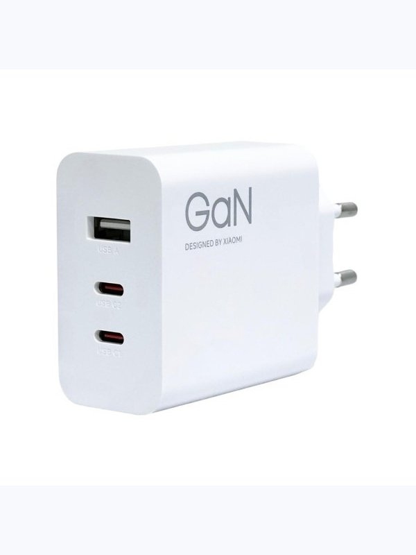 Зарядное устройство Xiaomi GaN PD90W+QC3.0 3А с 2Type-C белое