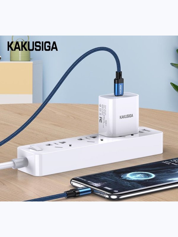 Кабель Kakusiga KSC-970 Type-C / Type-C 3А 60W синий 1 м