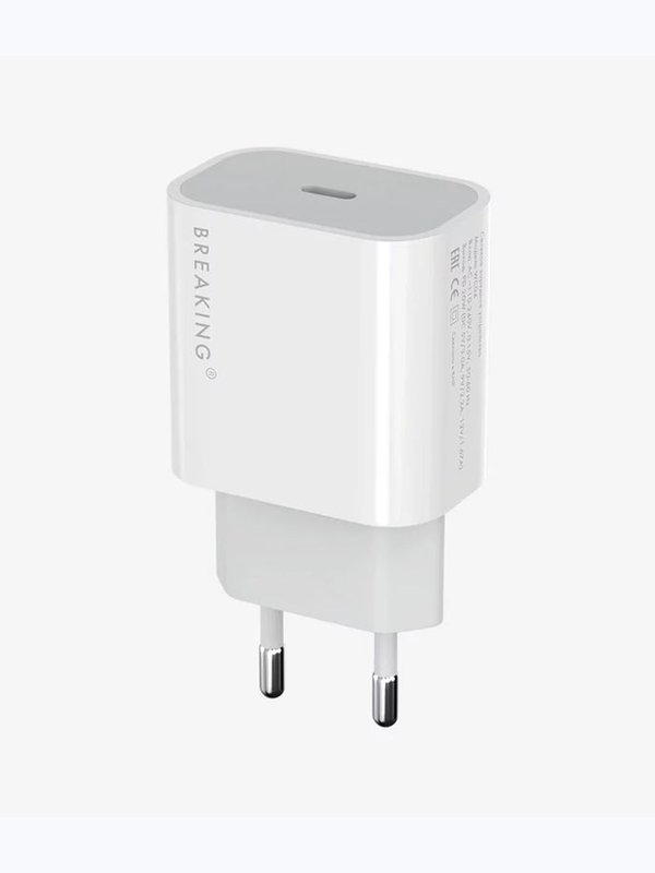 СЗУ USB-C+Cable USB-C/Lightning - BREAKING WC08  PD 20W
