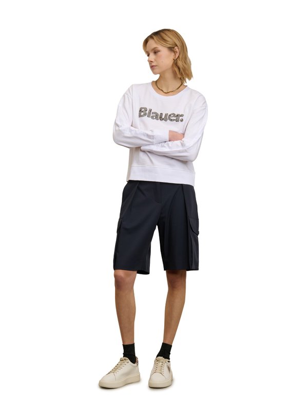 Шорты карго синие Blauer