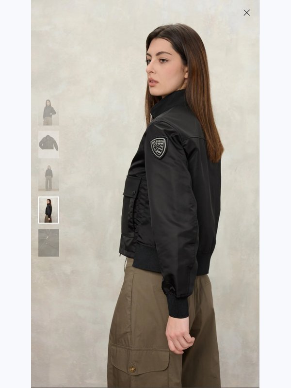 Бомбер черный Blauer