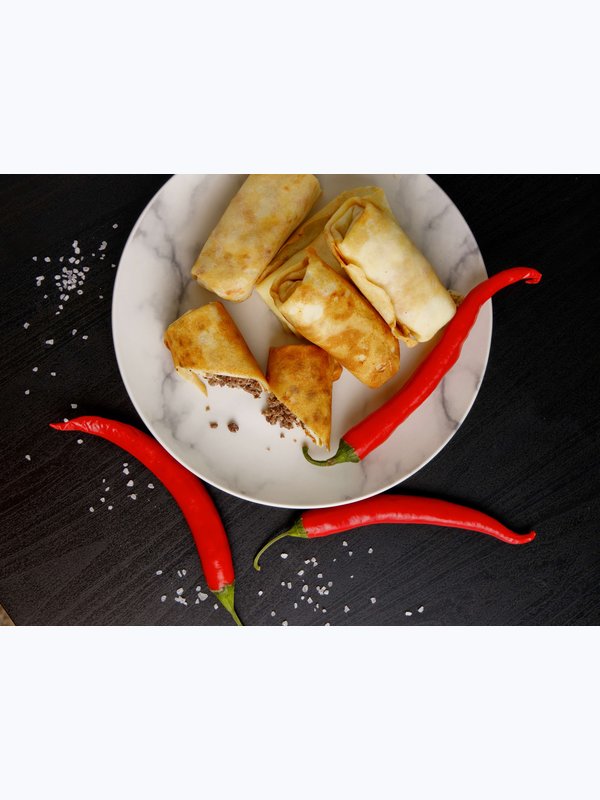 БЛИНЧИКИ С МЯСОМ И РИСОМ