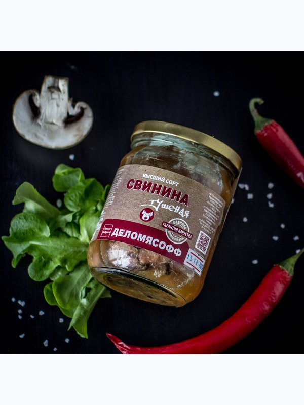 СВИНИНА ТУШЕНАЯ 500 гр