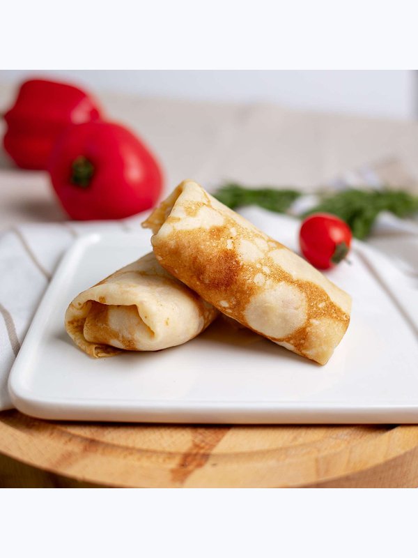 Блины фаршированные (ветчина + сыр)
