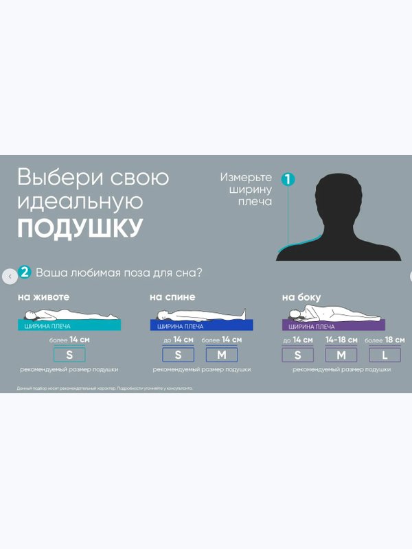 Анатомическая подушка Immuno Technology 2.0 (Иммуно Технолоджи 2.0)