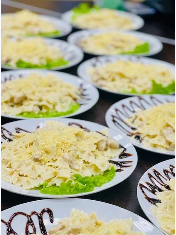 Паста фарфалле с курицей