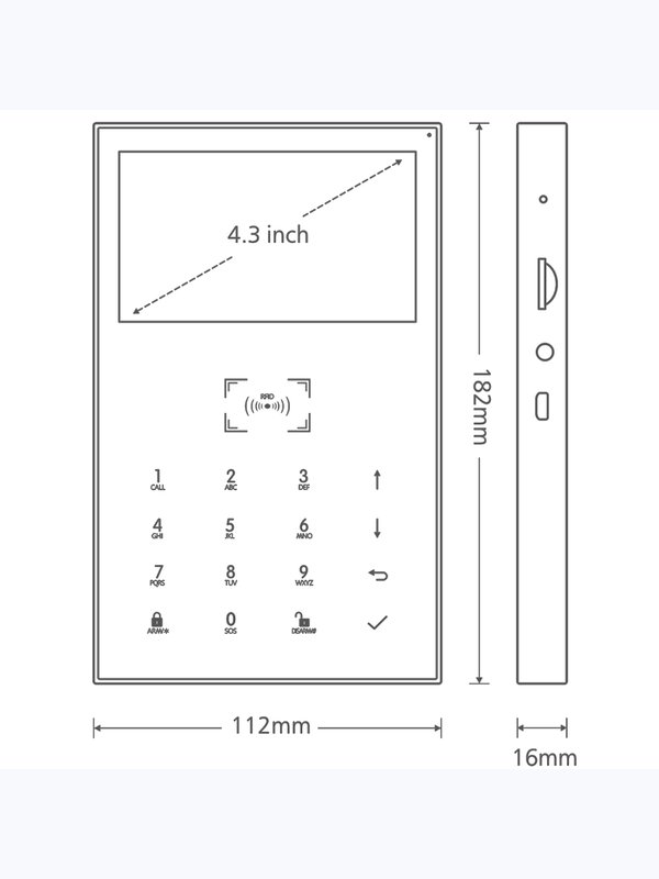 Комплект охранной GSM/WIFI сигнализации Ps-Link KIT-PG109-4G-T10-SIM