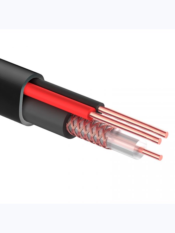 Кабель КВК RG-59 + 2 x 0,5 мм. 40м. Ps-Link CBK40