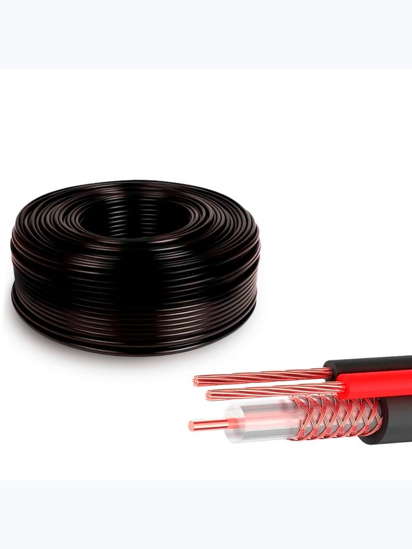Кабель КВК RG-59 + 2 x 0.5мм. 80м. Ps-Link CB80