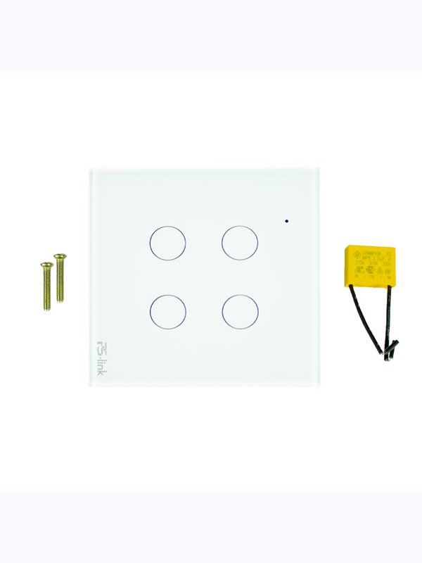 Выключатель света WIFI Ps-Link WF-E4RF Белый