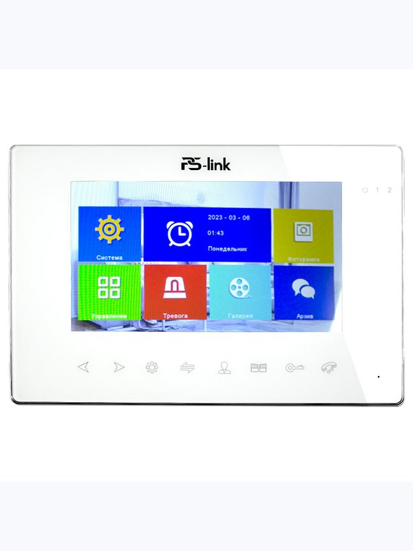 Видеодомофон проводной PS-Link PS-714TDP-FHD