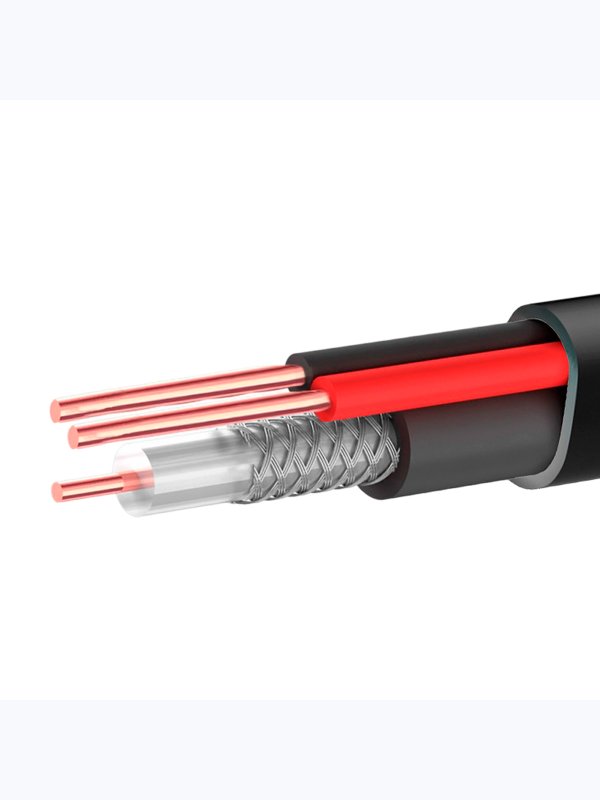 Кабель КВК RG-59 + 2 x 0,5 мм. 100м. Ps-Link CBK100