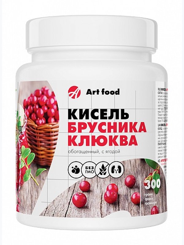Кисель "Брусника-Клюква" с витаминами 300г АртЛайф