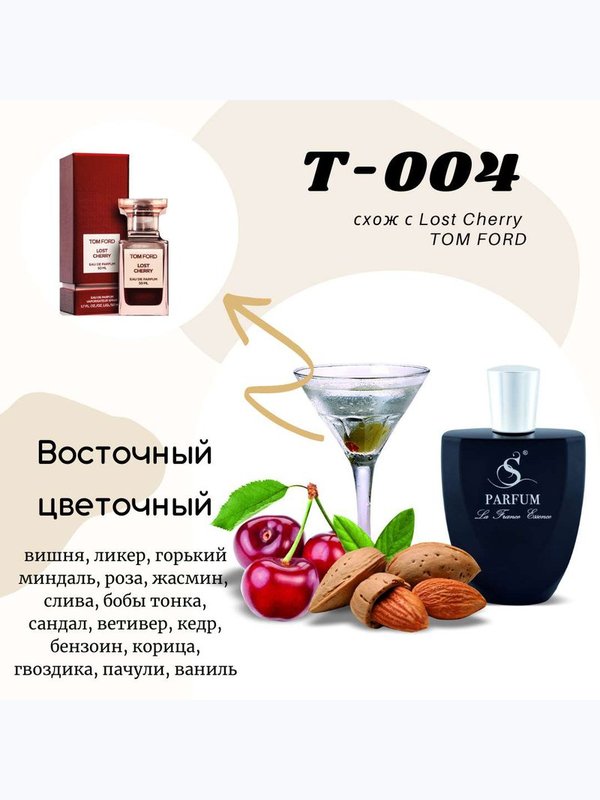 Т-4 "СODE CERISE" unisex схож с Lost Cherry TOM FORD