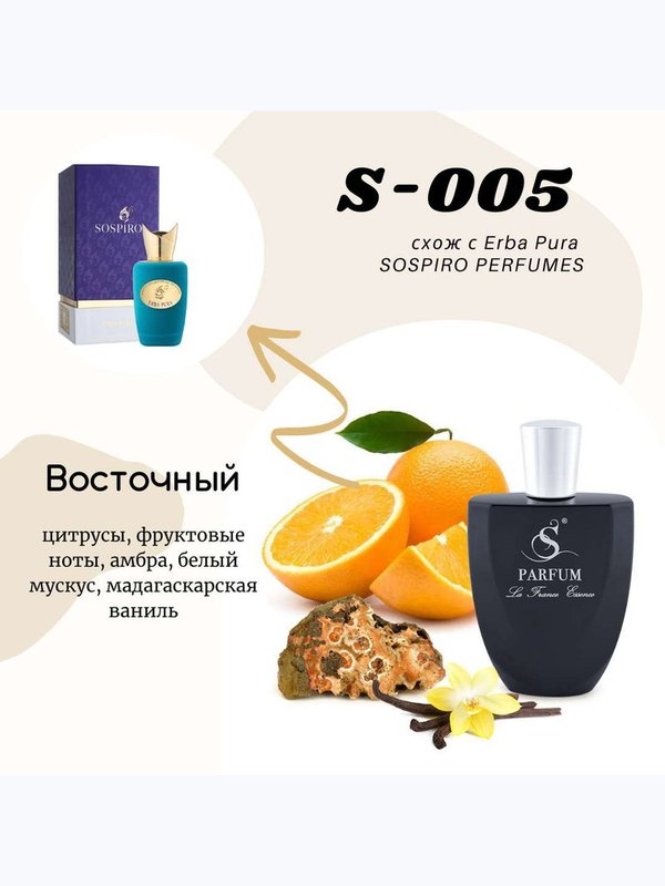 S-5 "RICH" unisex схож с Erba Pura SOSPIRO PERFUMES
