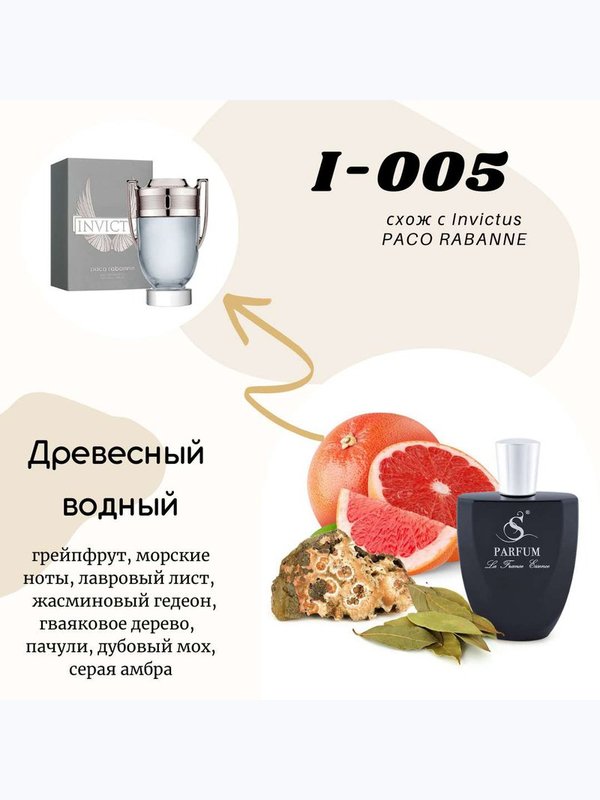 i5  "INVINCIBLE" схож с Invictus PACO RABANNE