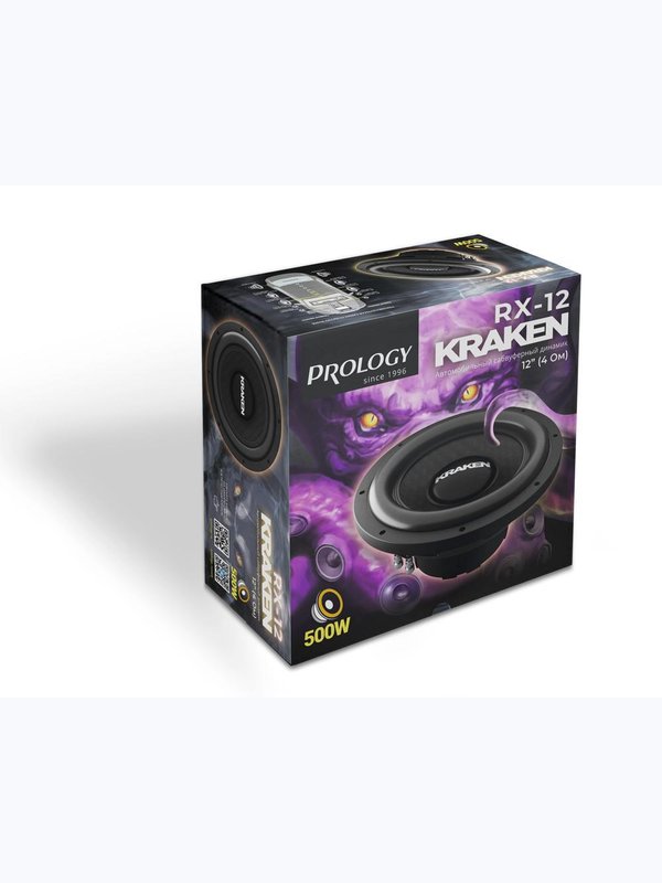 Динамик сабвуфер 12" Prology RX-12 KRAKEN (4 Ом / RMS 300W)