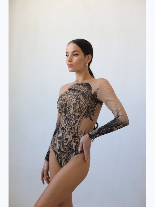 Купальник слитный SPF35 МЕДУЗА