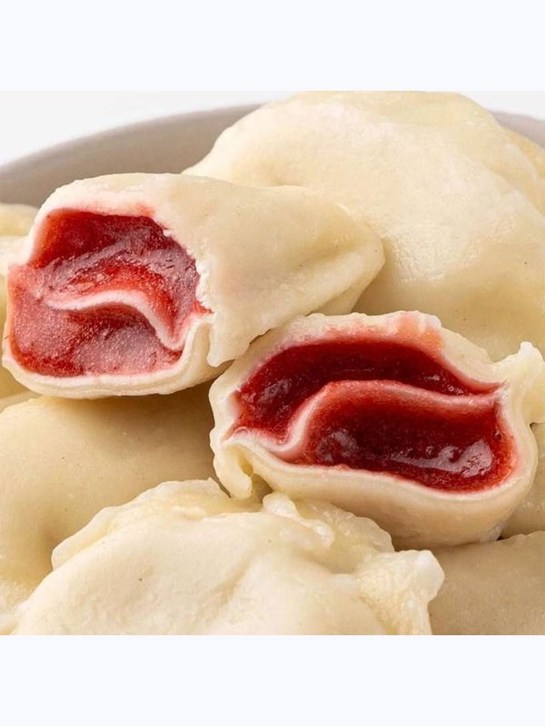 ВАРЕНИКИ ДВУЛЕПНЫЕ С КЛУБНИКОЙ И МАЛИНОЙ ВКУСВИЛЛ