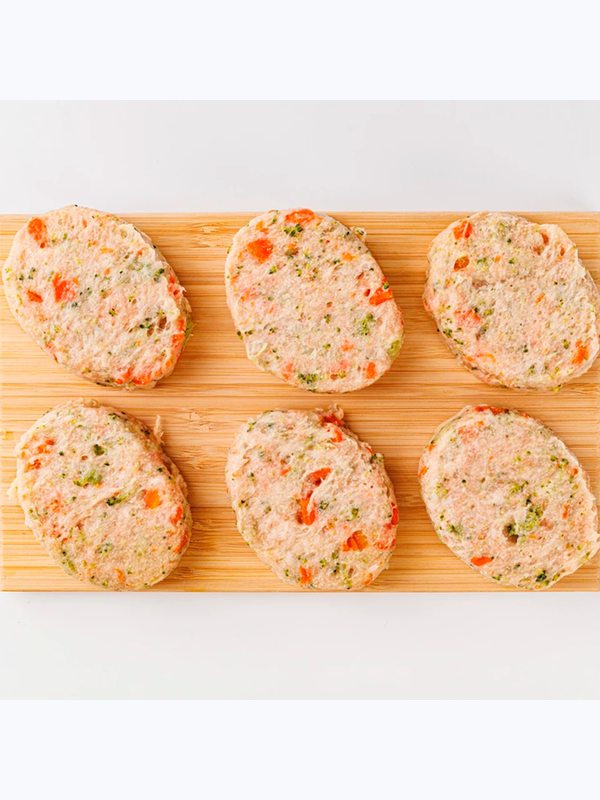 КОТЛЕТЫ ФИТНЕС ИЗ ЦЫПЛЕНКА С ОВОЩАМИ ЗАМ 400 ГР ВКУСВИЛЛ