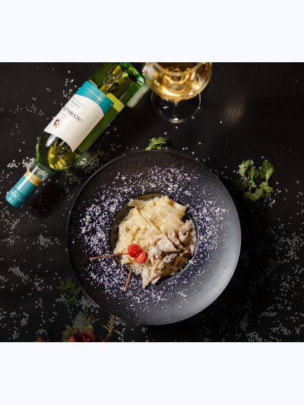 Фетучини с грибами\Fettuccine with mushrooms