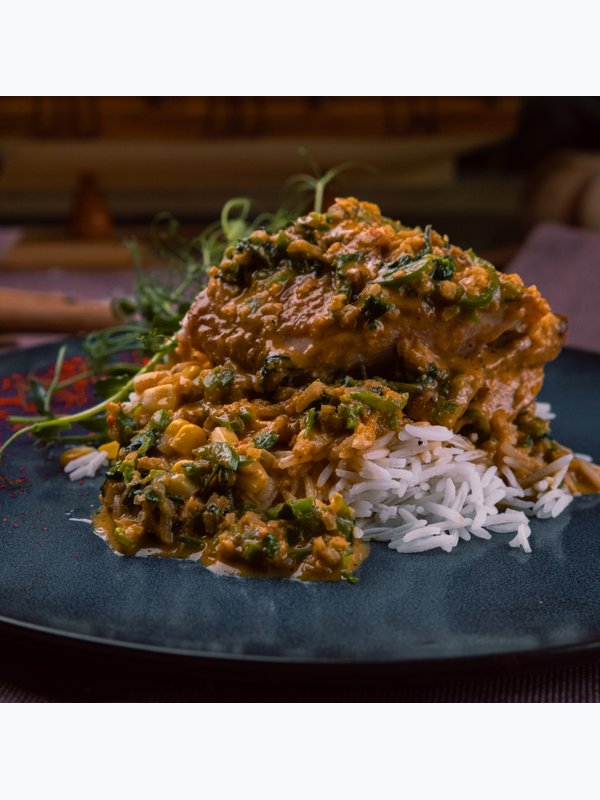 Цыплёнок Жасмин с соусом карри / Jasmine Chicken with Curry Sauce
